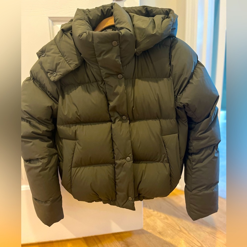 Wunder puff cropped puffer jacket